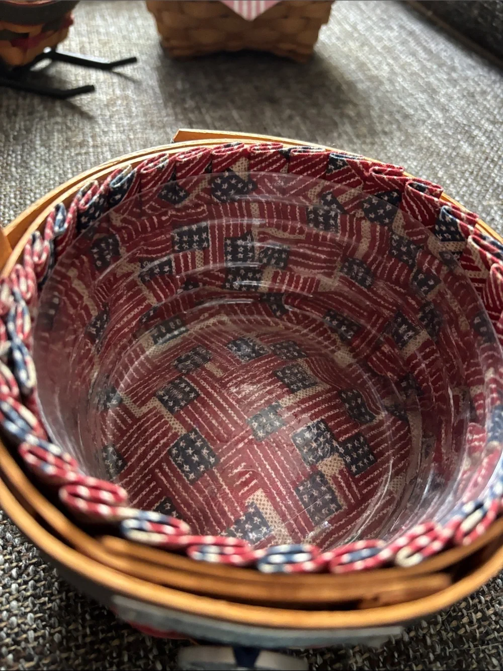 Longaberger handwoven basket